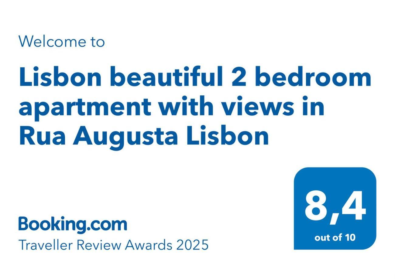 Lisbon Beautiful 2 Bedroom Apartment With Views In Rua Augusta Lisboa 外观 照片